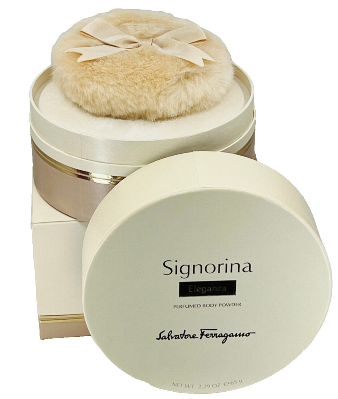 Salvatore Ferragamo Eleganza perfumed Body Powder – 2.29 oz/65g – NIB