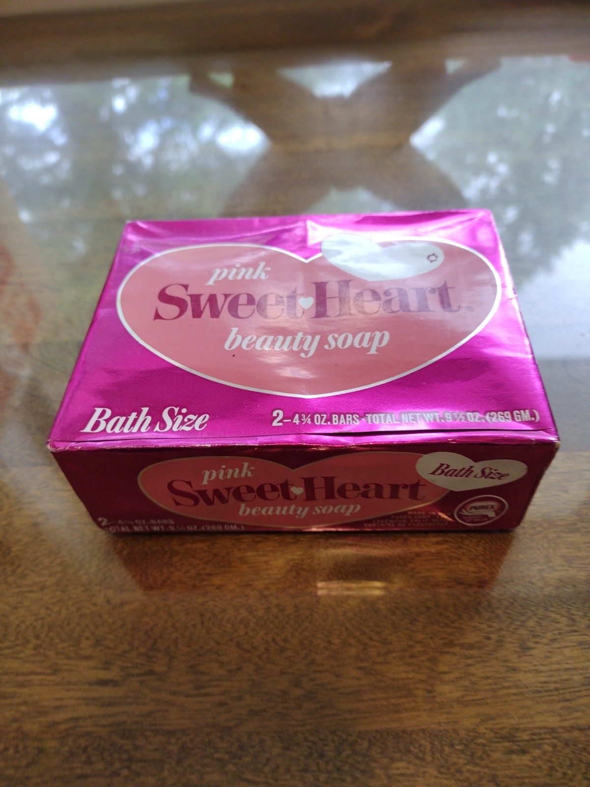 Vintage Sweet Heart Beauty Soap Pink 2 pack NOS Purex – Full Size Great Props