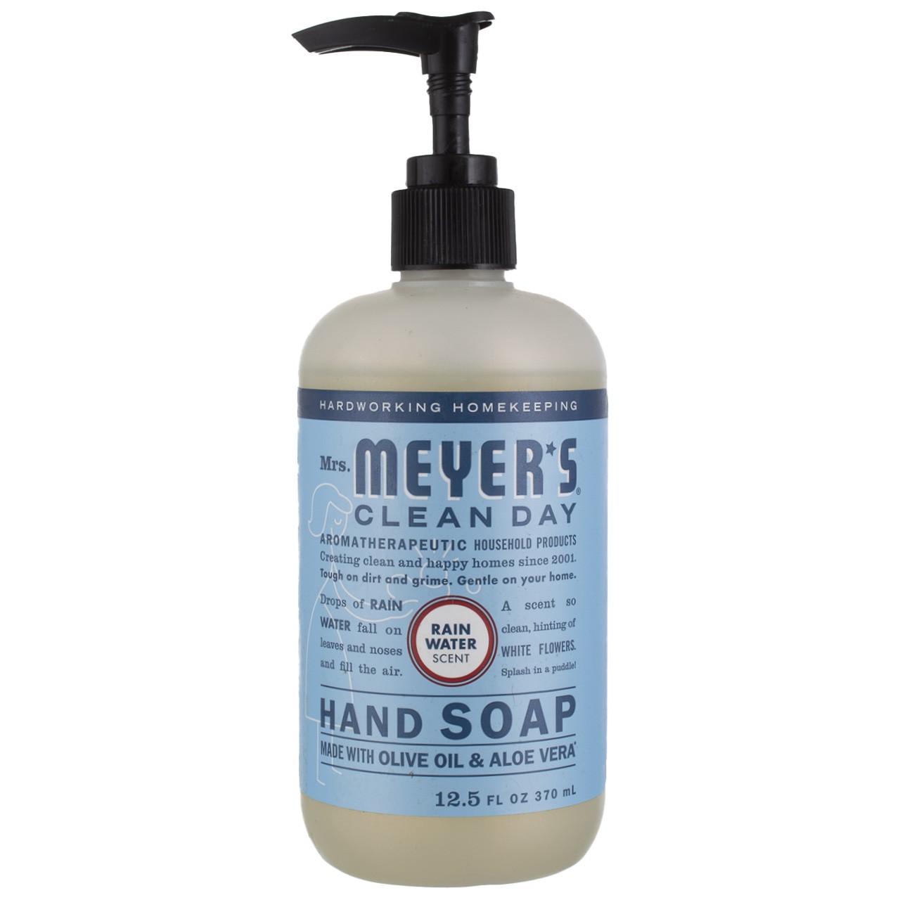 4 Pack Mrs. Meyer’s Clean Day Hand Soap Liquid, Rain Water, 12.5 fl oz