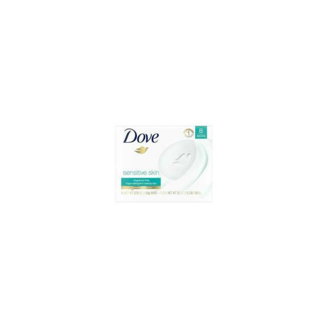 8 Bars of Dove Sensitive Skin Unscented Beauty Bar