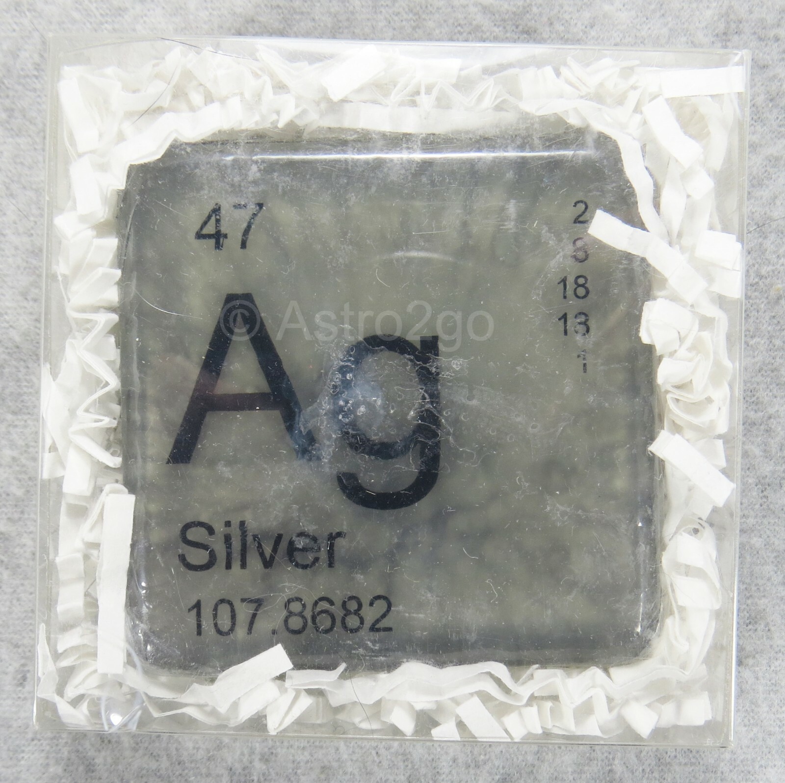 PERIODIC TABLE ELEMENT “Ag” SILVER NOVELTY HAND BATH SOAP-4 oz JUST BUBBLY NEW!
