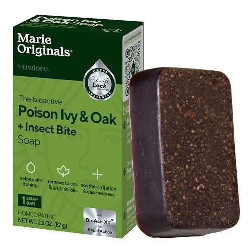Poison Ivy Soap Bar 2.9 Oz Natural Relief Oak Sumac Anti-Itch Cleanser Rash