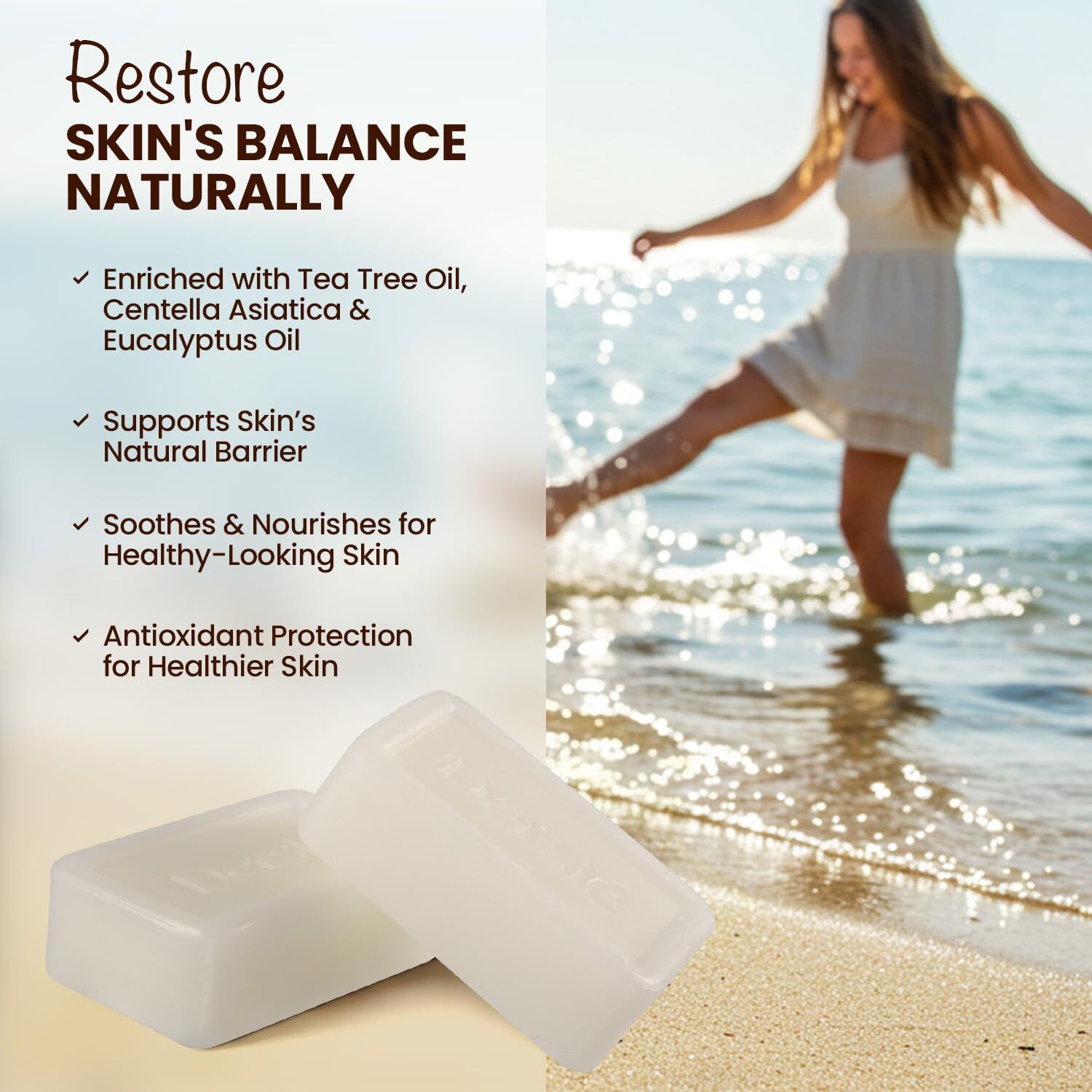 Dersie Organic Beef Tallow Soap for Face & Body with 100% Grass-Fed Moisturizing