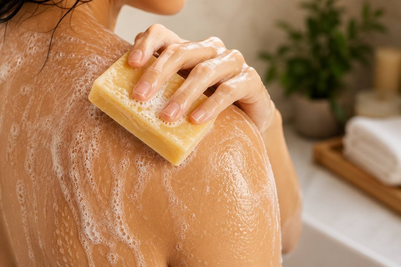 Turmeric Soap Bar with Goat Milk Handmade 3 Bars