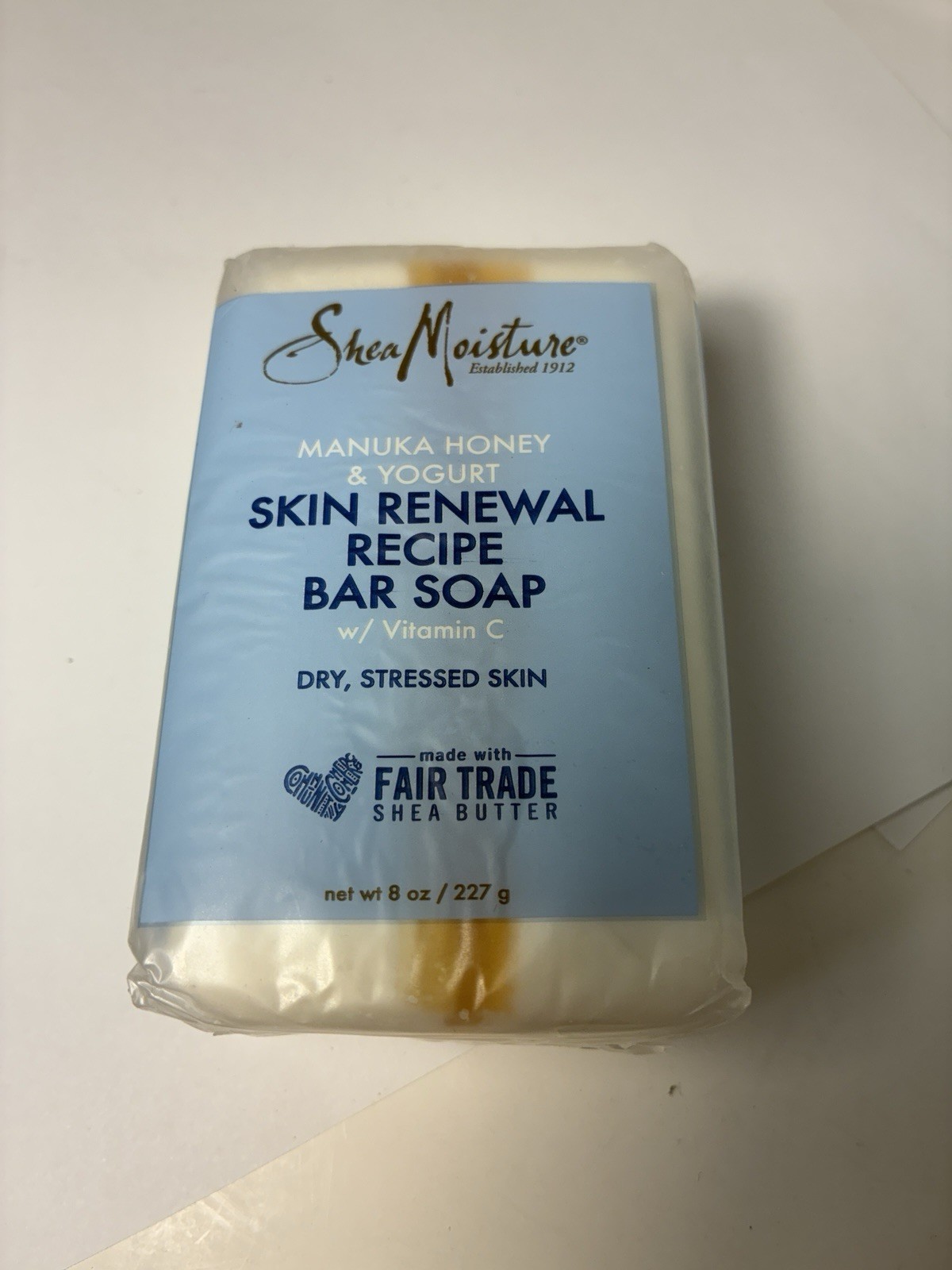 Shea Moisture Manuka Honey & Yogurt Skin Renewal Recipe W/ Vitamin C Bar Soap