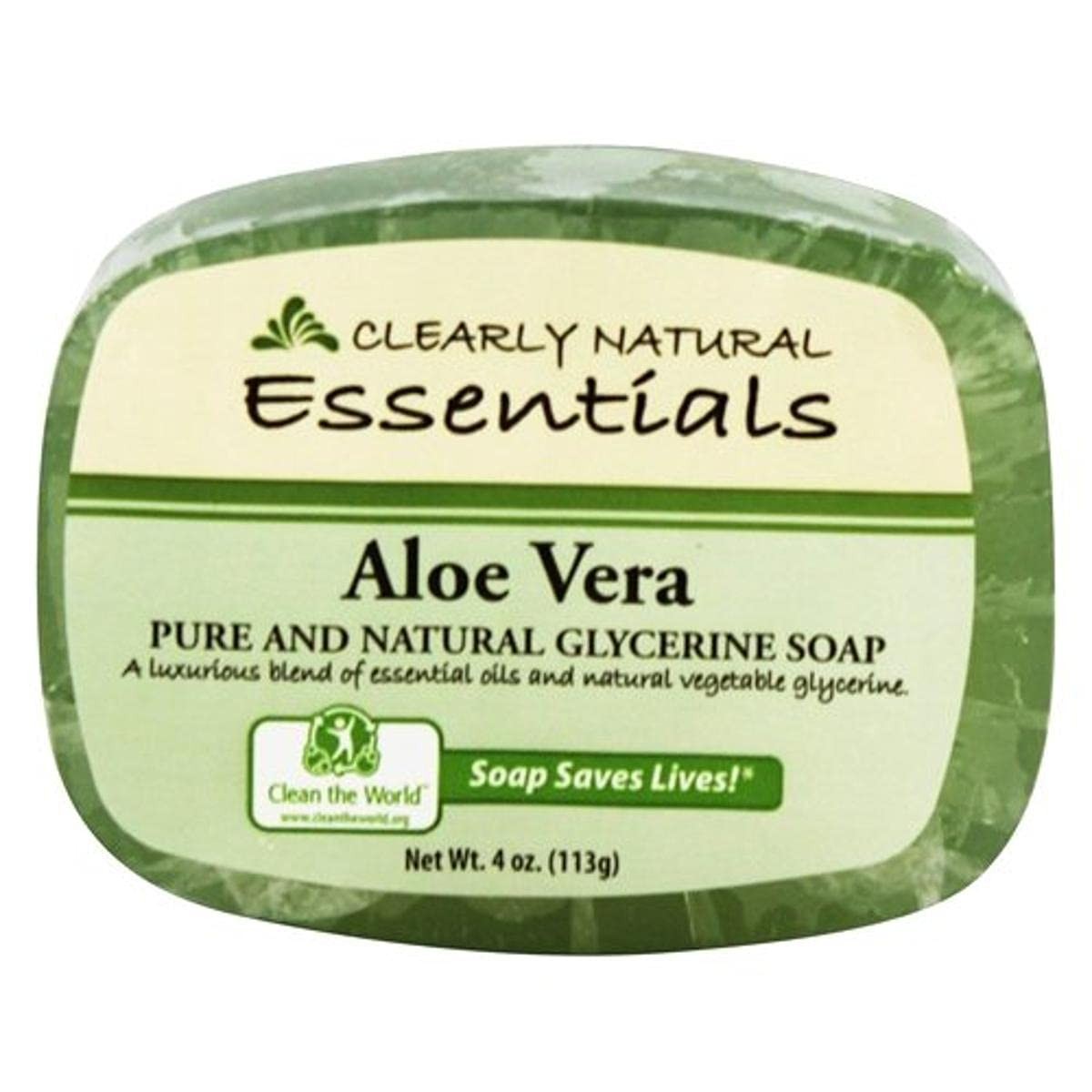 Aloe Vera Glycerin Soap 4 oz – Pure, Natural Moisturizing Cleanser