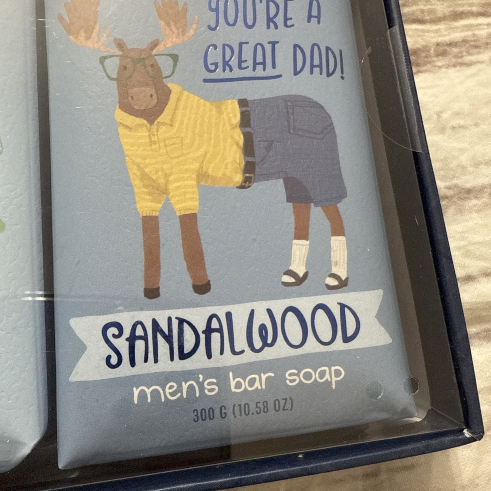 Hunter & Grey Men Bar Soap Giftset 2 Pcs Oakmoss + Amber & SANDALWOOD 10.58 Oz