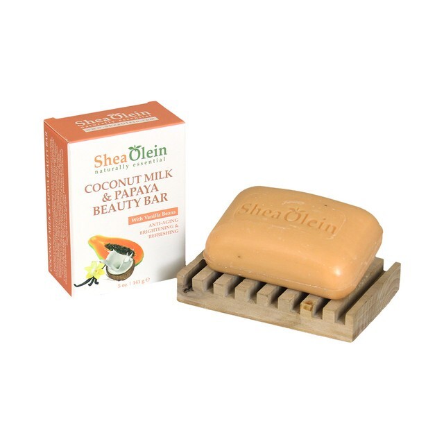 Coconut Milk & Papaya Shea Olein Natural Soap 5 oz Bar With Vanilla Beans