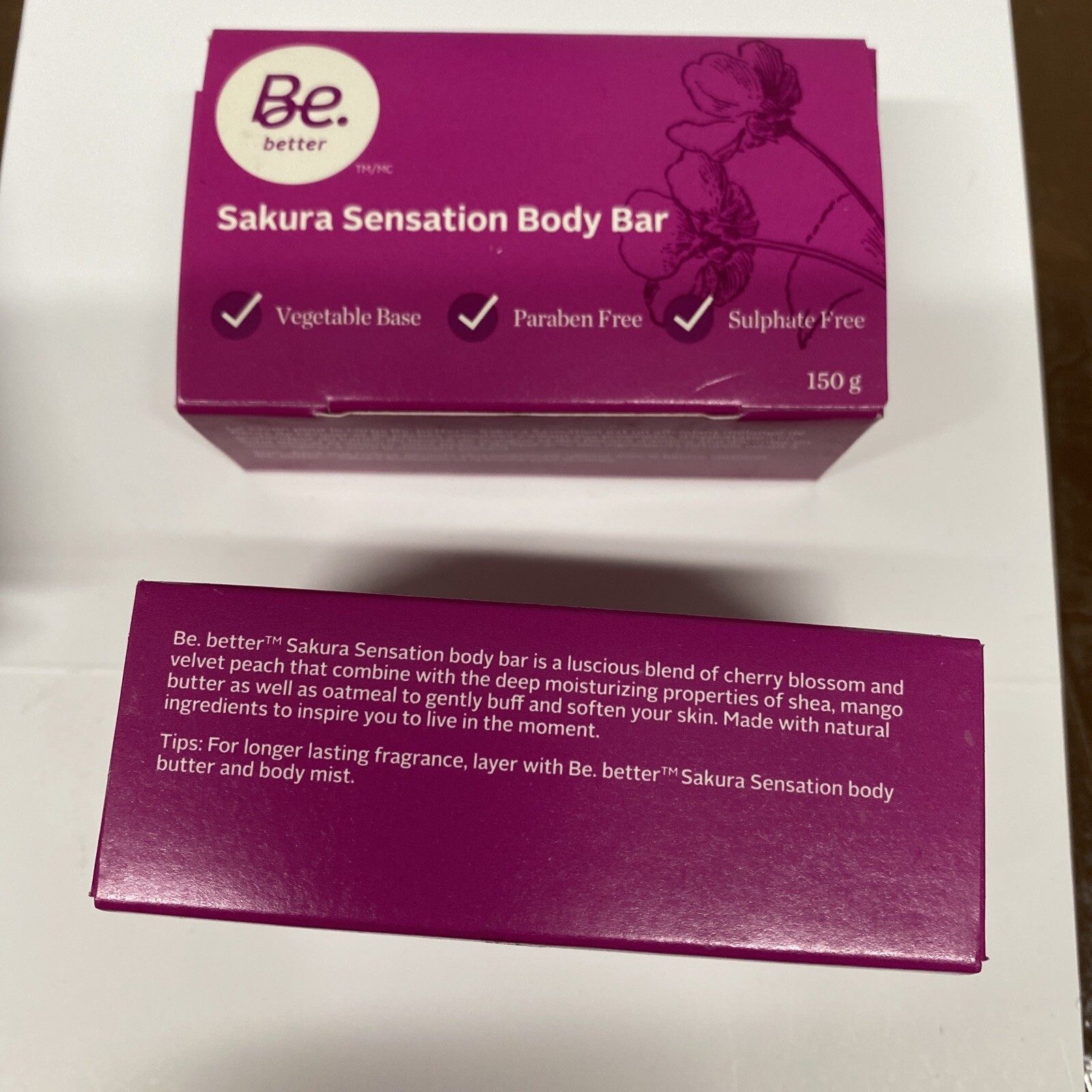 ( 2 bars ) Sakura Sensation Body Bar 150 g