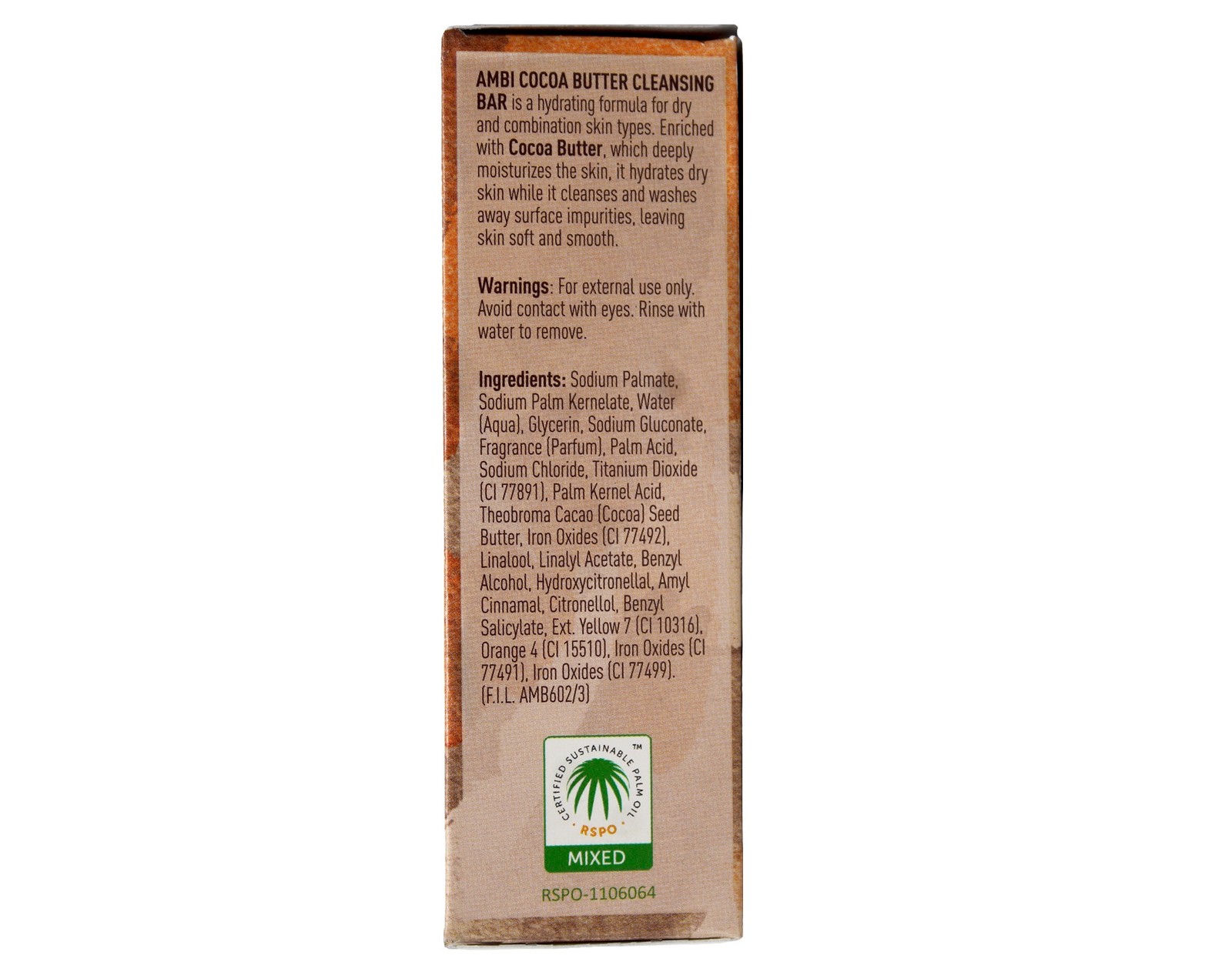 AMBI Cocoa Butter Cleansing Bar Dry & Combination Skin 3.5 oz (Pack of 3)