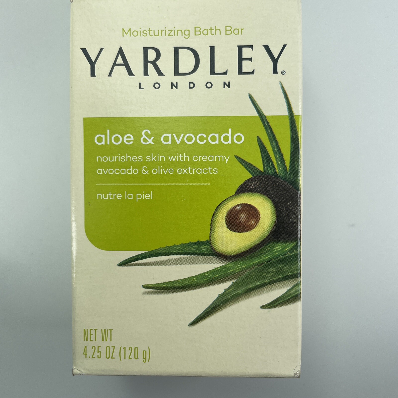 3x Yardley London Aloe & Avocado Moisturizing Bath Bar Soap 4.25oz Lot of 3 Bars