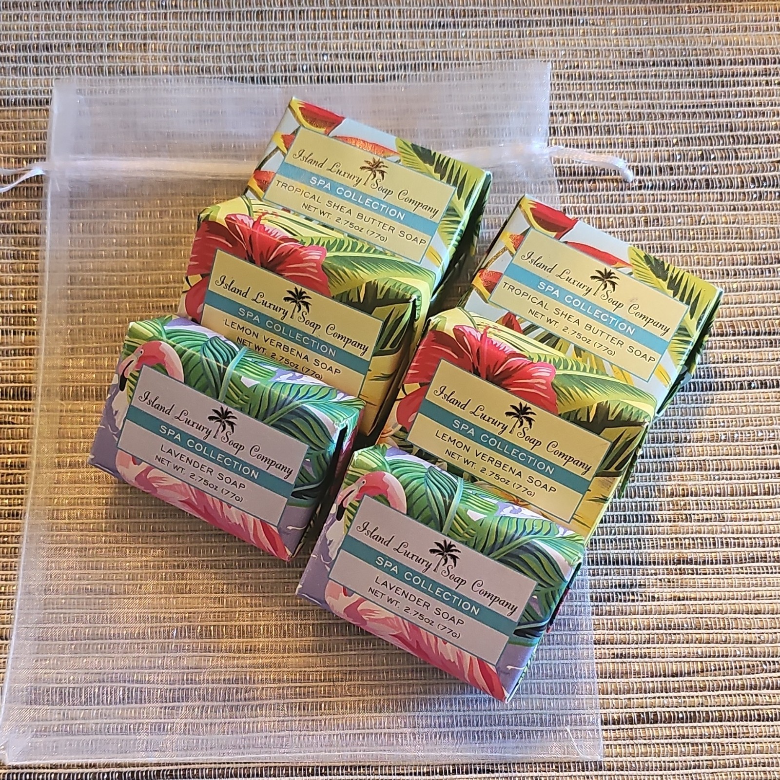 Island Luxury Soap Company Spa Collection Tropical Shea Butter NET WT 2.75 Oz