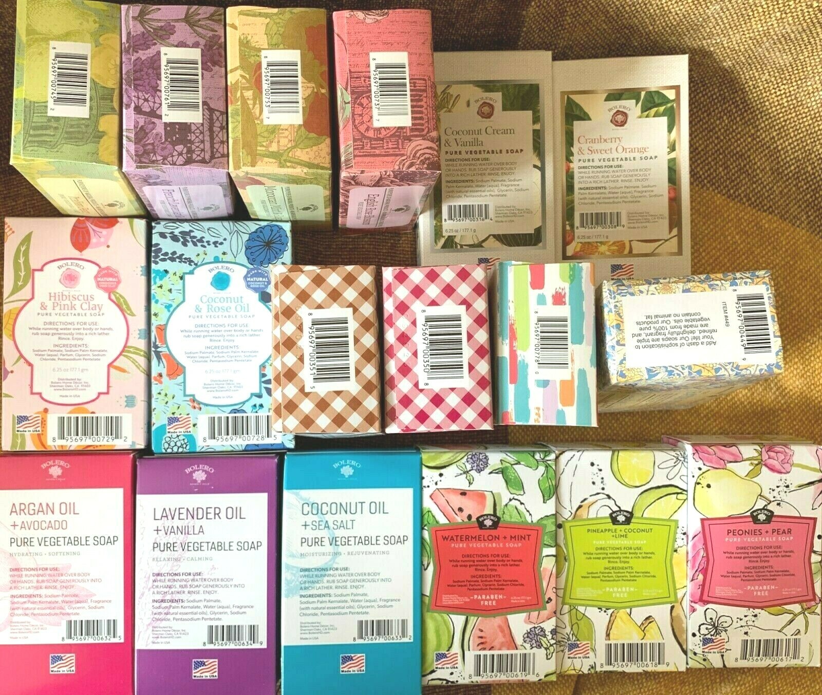 BOLERO***Pure Vegetable Or Plant~Based Soap***yOU chOOsE Scent(s)~~NEW~~SEALED