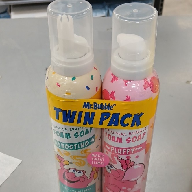 Mr. Bubble Foam Soap Twin Pack Vanilla, Paraben/Phthalate-Free 5.5 oz