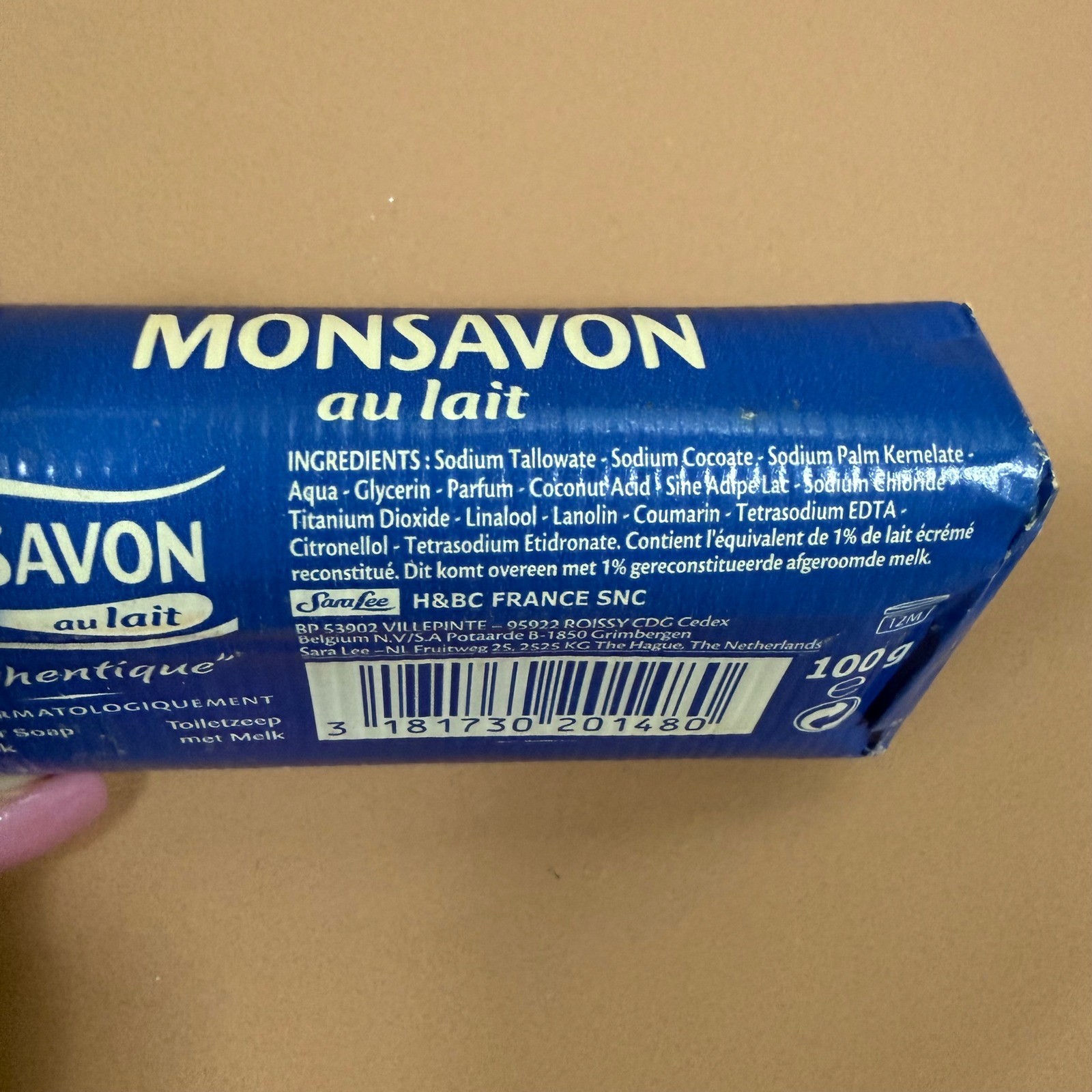 Monsavon au Lait L’authentique French Milk Toilet Bar Soap 100g New