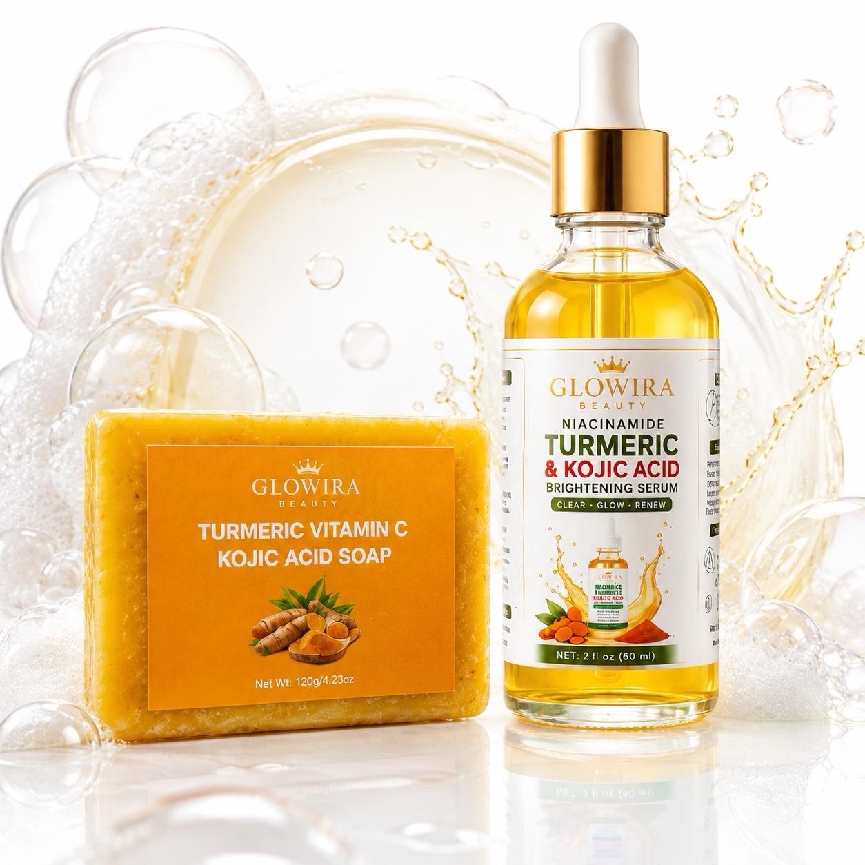 Brightening Surem And Brightening Soap For Hyperpigmentation