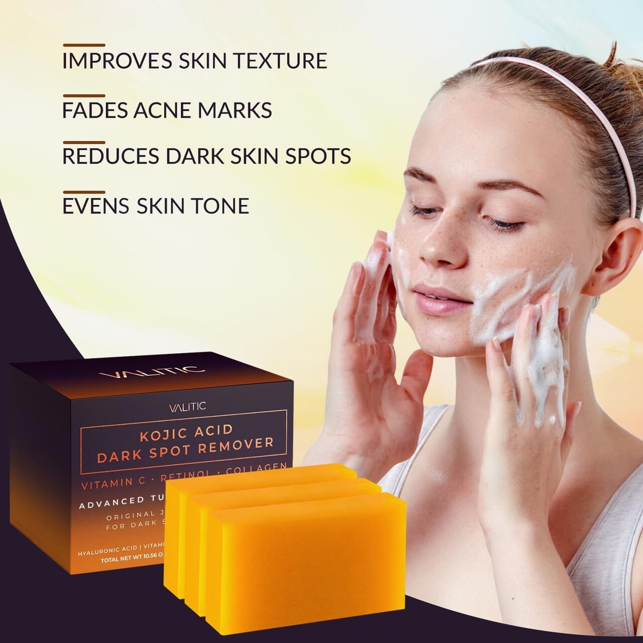 Revitalizing Kojic Acid Soap Bars with Turmeric & Retinol – Brighten & Nourish