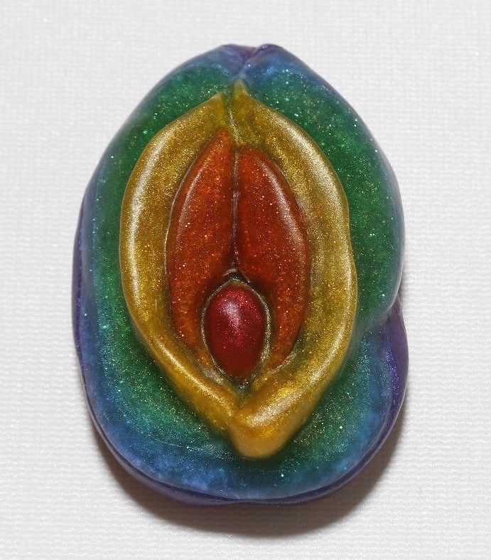 Pot’o Gold, vagina-inspired soap scented with cedar, sage, coriander and citrus