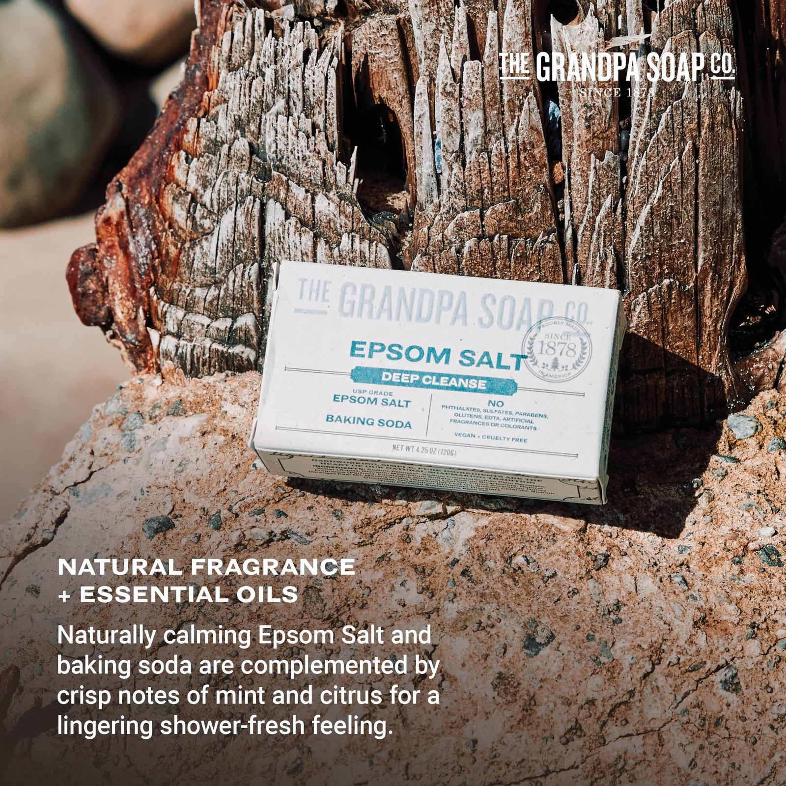 Epsom Salt Bar Soap – Deep Cleansing Soap, Made with Epsom Salt and Baking So…