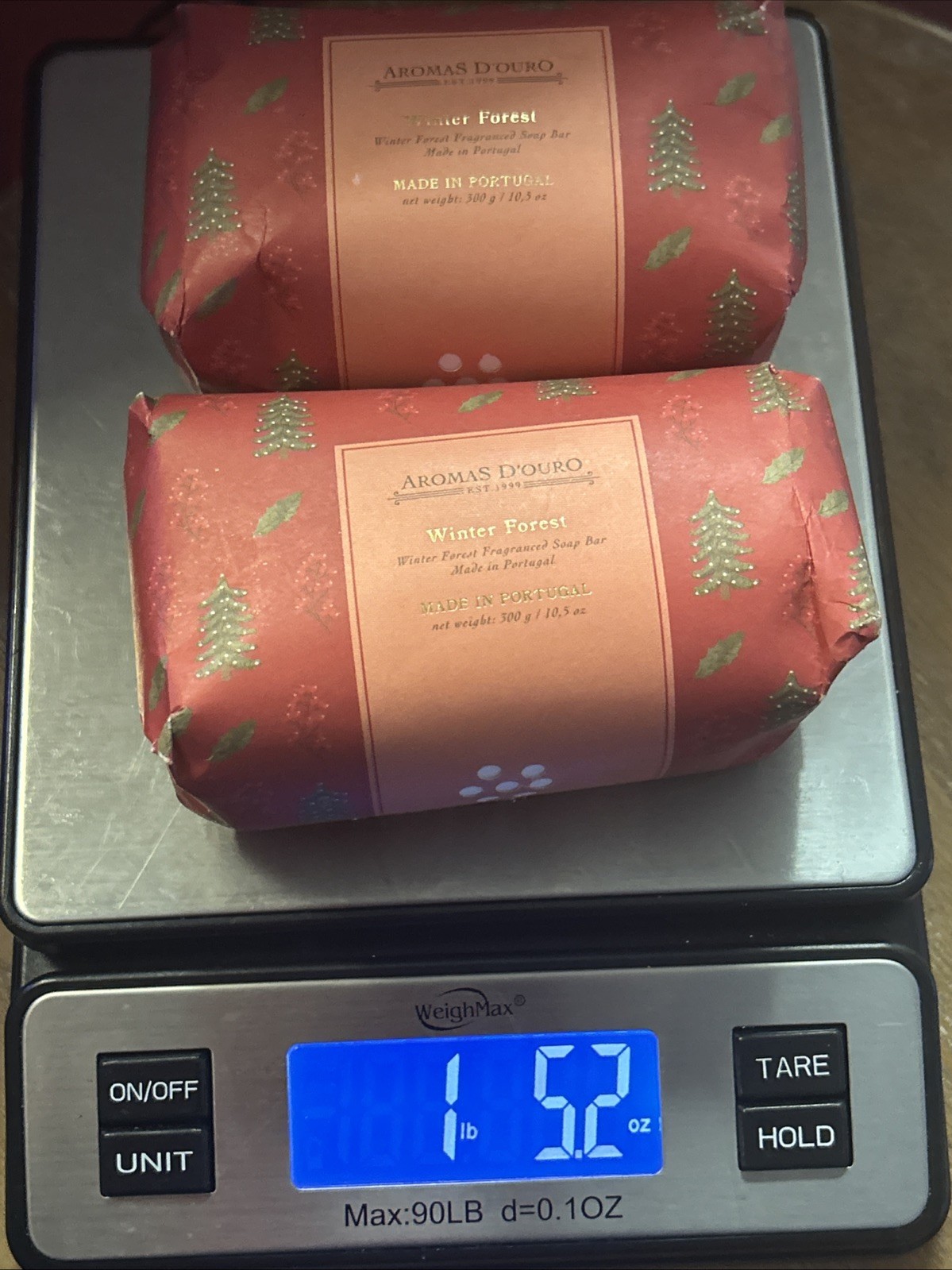 Set 2 Aromas d’Ouro Winter Forest aromatic soap bar 10.5 Oz Portugal See Photos