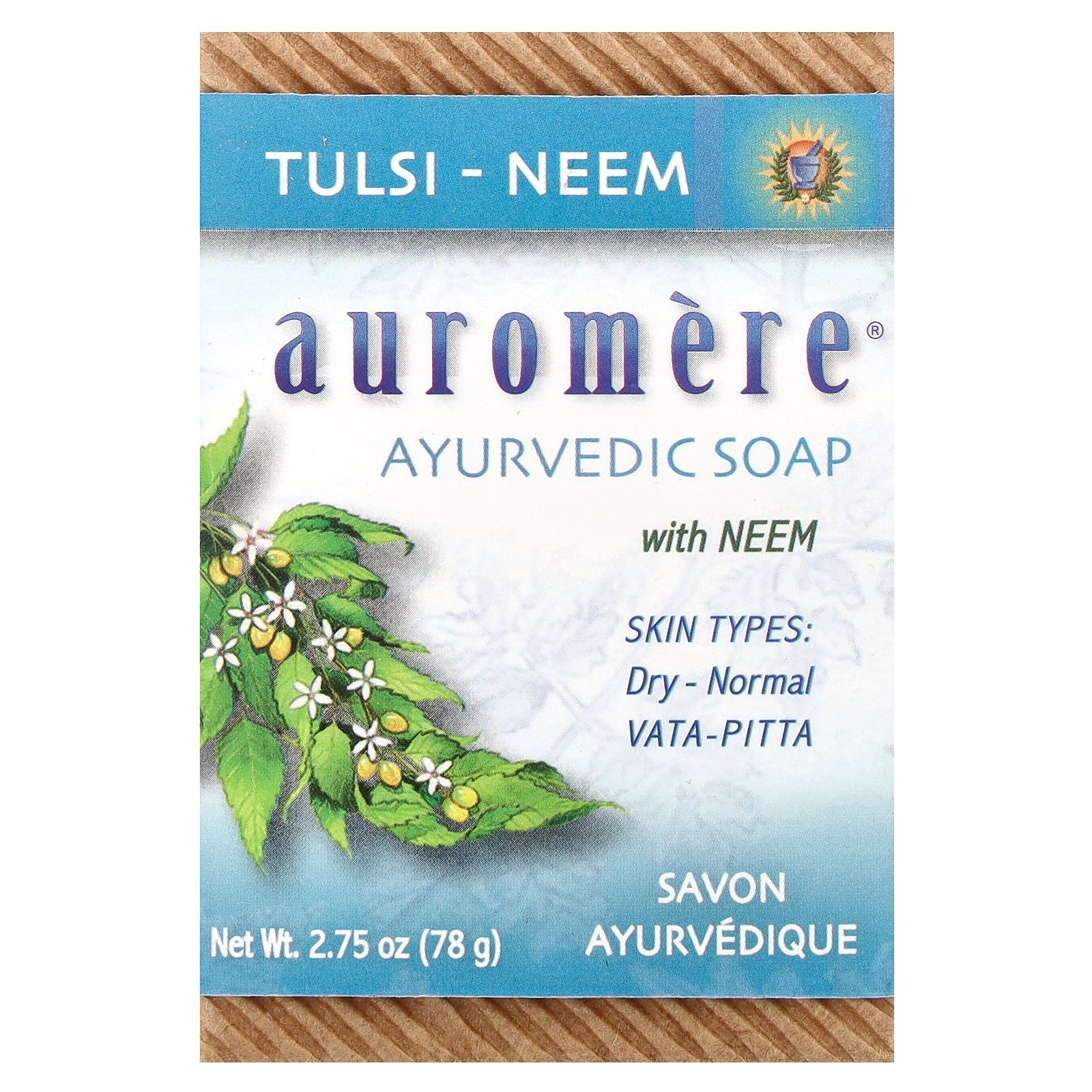 Ayurvedic Bar Soap with Neem, Tulsi-Neem, 2.75 oz (78 g)