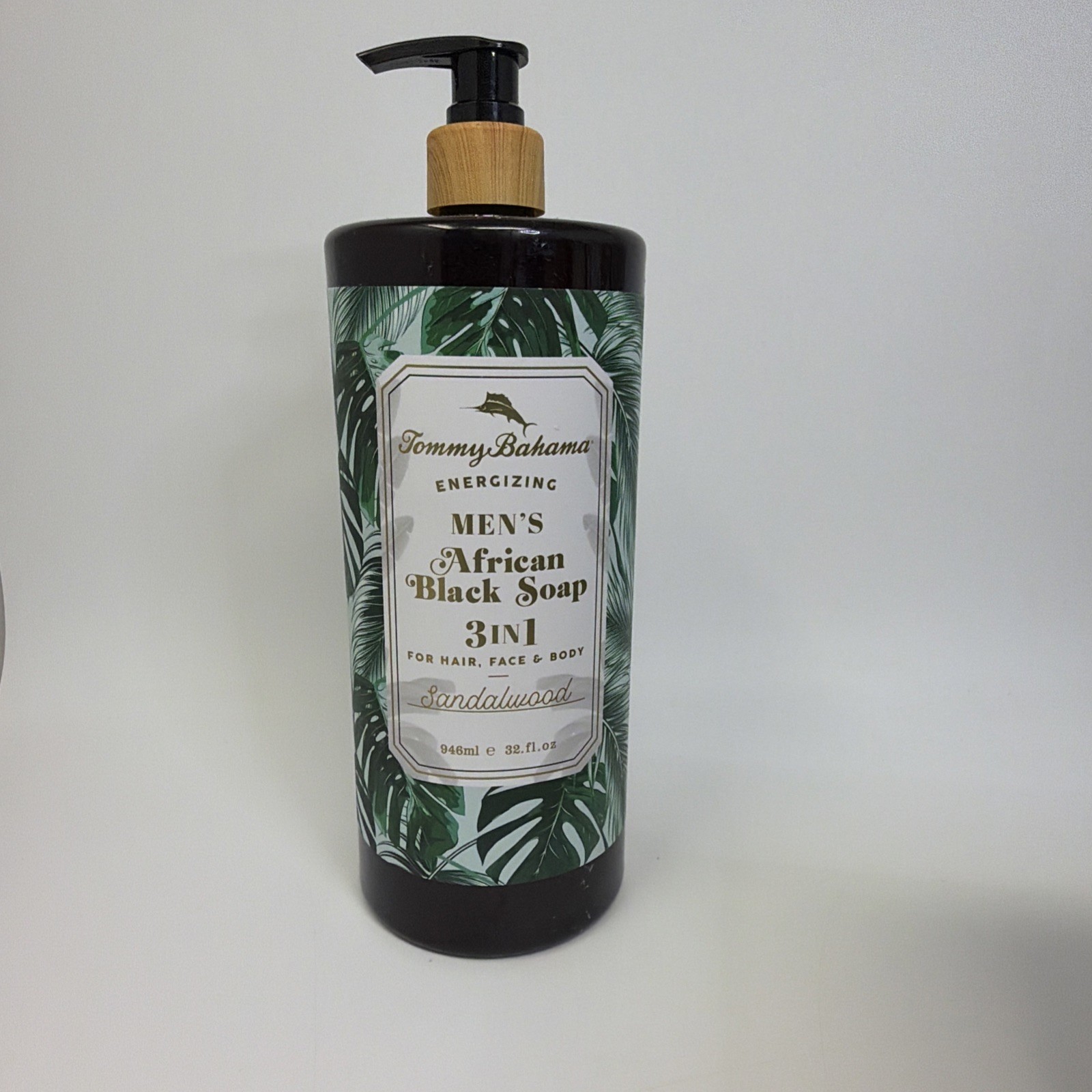 Tommy Bahamas Energizing Men’s African Black Soap Sandalwood 3 In 1 32 Fl Oz