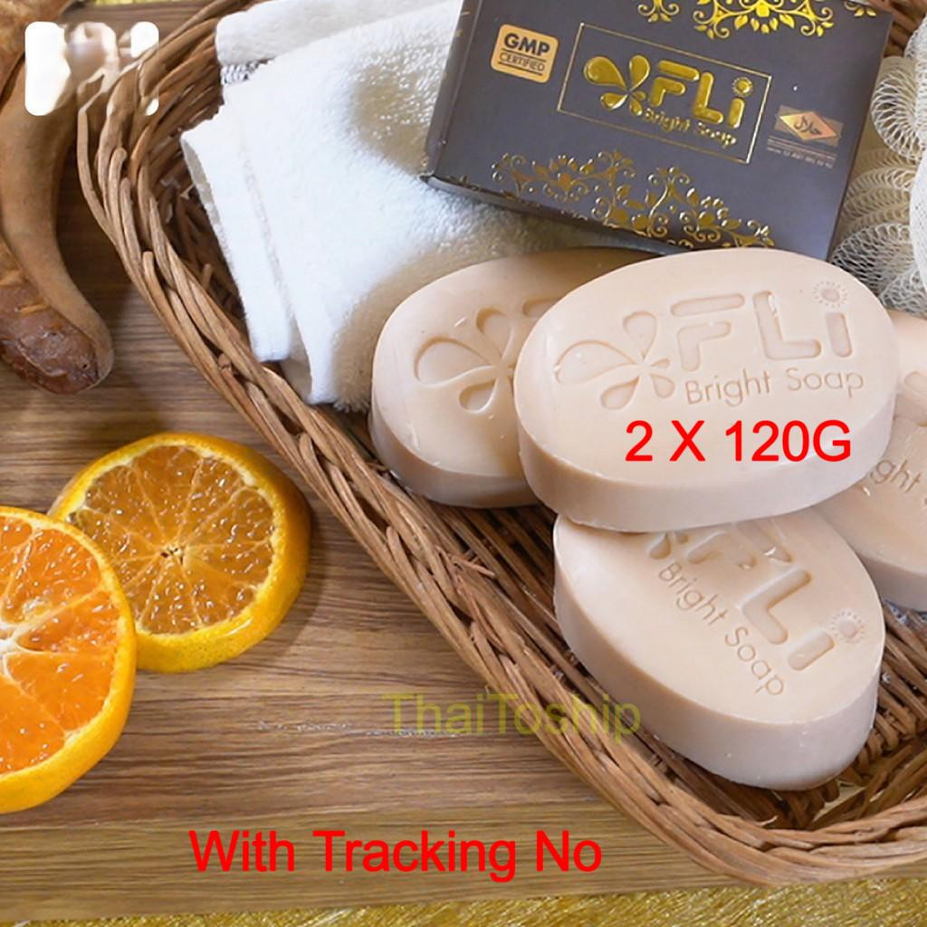 2 x 120G Thai herbal bright soap for removing skin tags freckles acne rashes