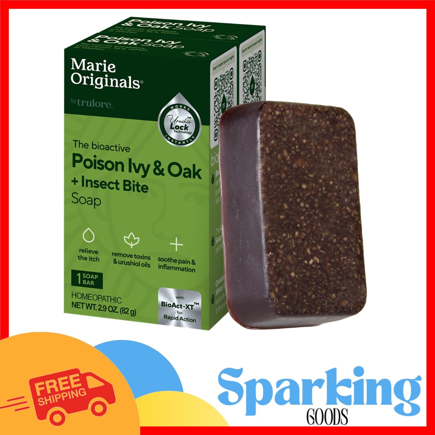 Anti-Itch Poison Ivy Soap Bar – All Natural 2-Pack for Skin Soothing Relief