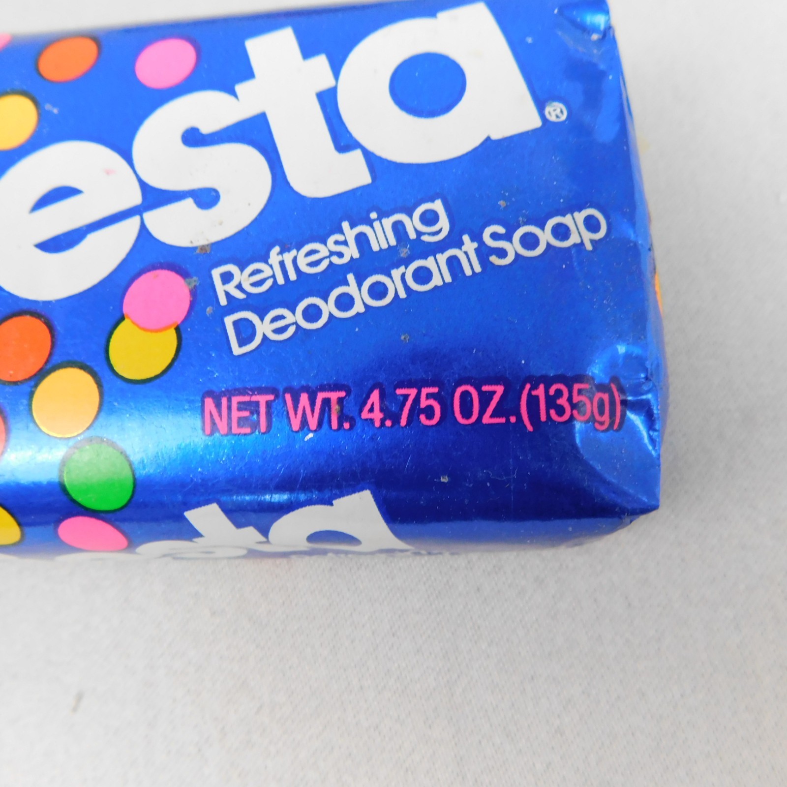 2 Bars Vintage NOS Jergens Fiesta Blue 4.75oz Refreshing Deodorant Soap #A272