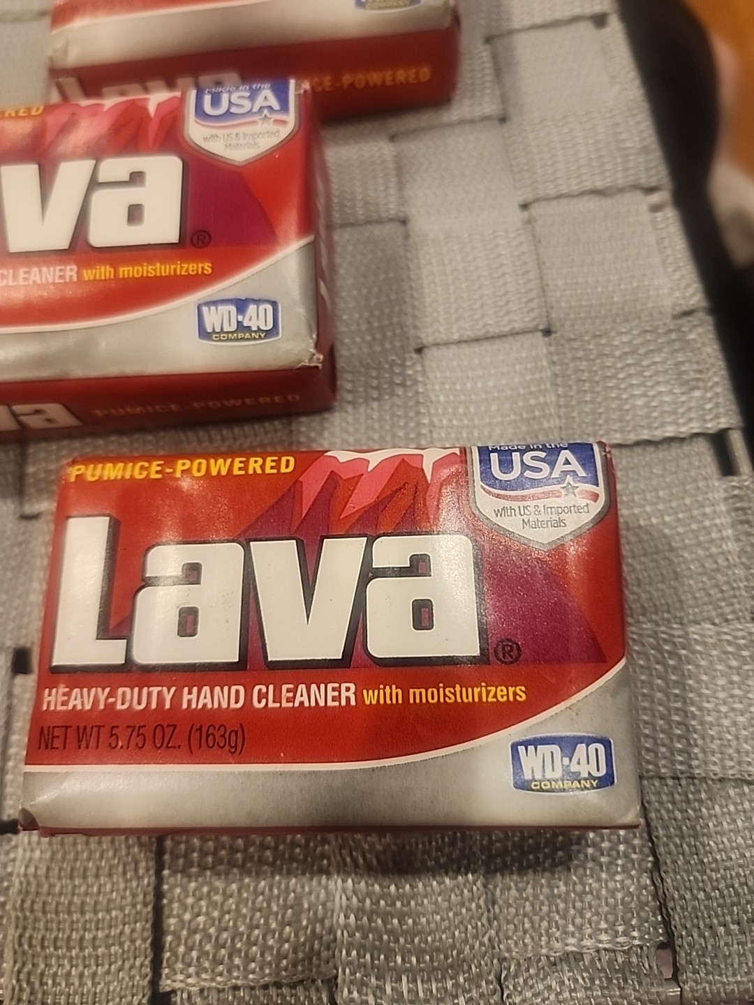 Lava Soap Heavy Duty Hand Cleaner 3 Bars pumice powered 5.75 oz Grease Dirt NEW