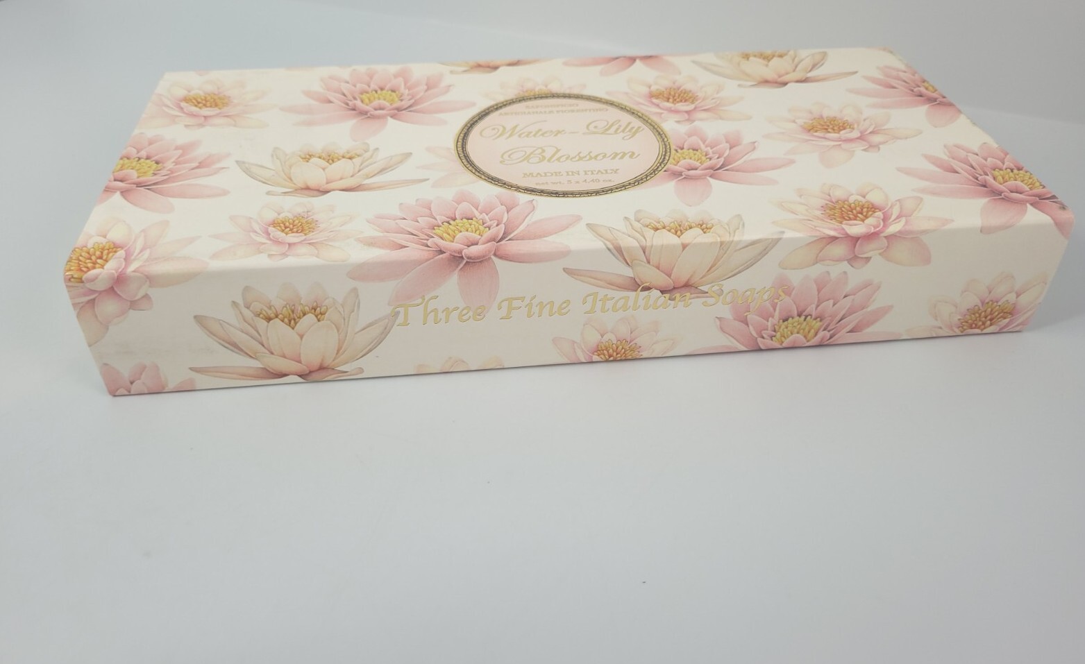 Saponificio Artigianale Fiorentino Water Lilly Blossom Soap 3 bars X 4.4 oz NEW
