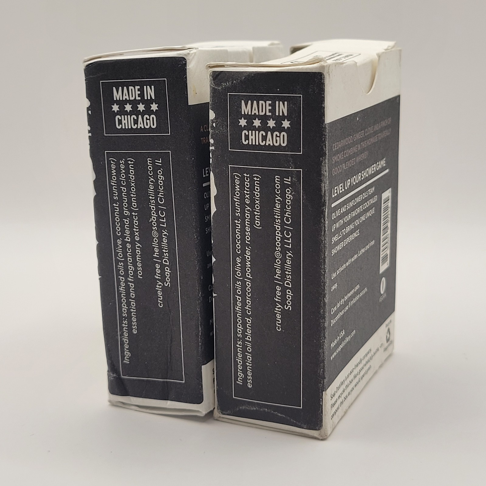 2-Pk SOAP DISTILLERY Bourbon & Whiskey Nourishing Bar Soap 4 oz Each