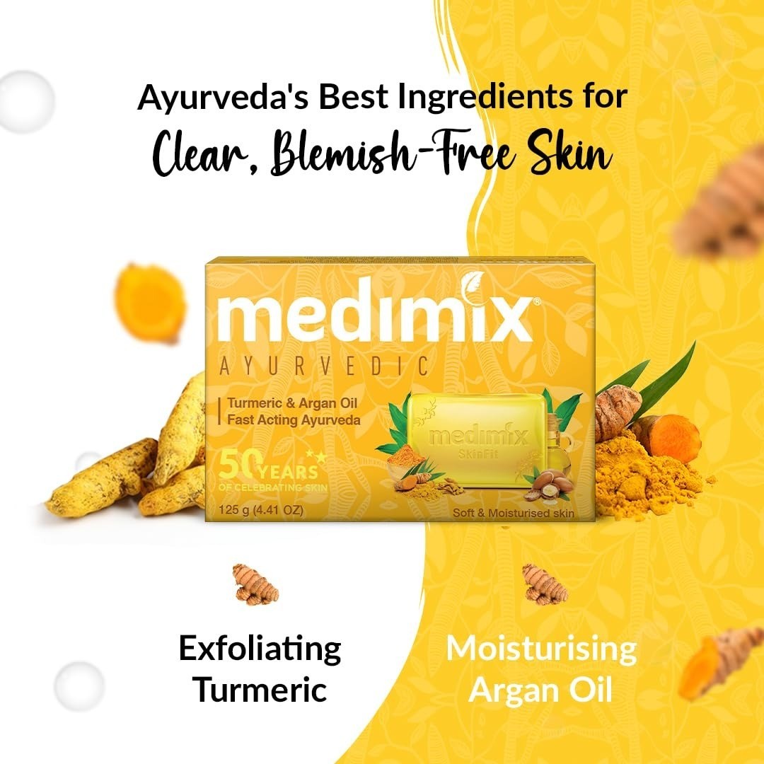 Medimix Ayurvedic Turmeric & Argan Oil Soap 115g – Skin Hydration