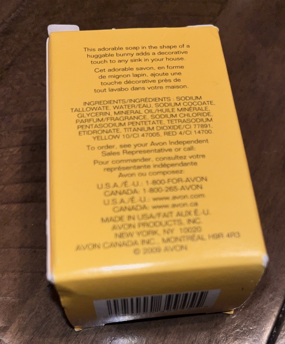 Vintage Avon, Bunny Soap Yellow Bar, Soap, Two Packages H3