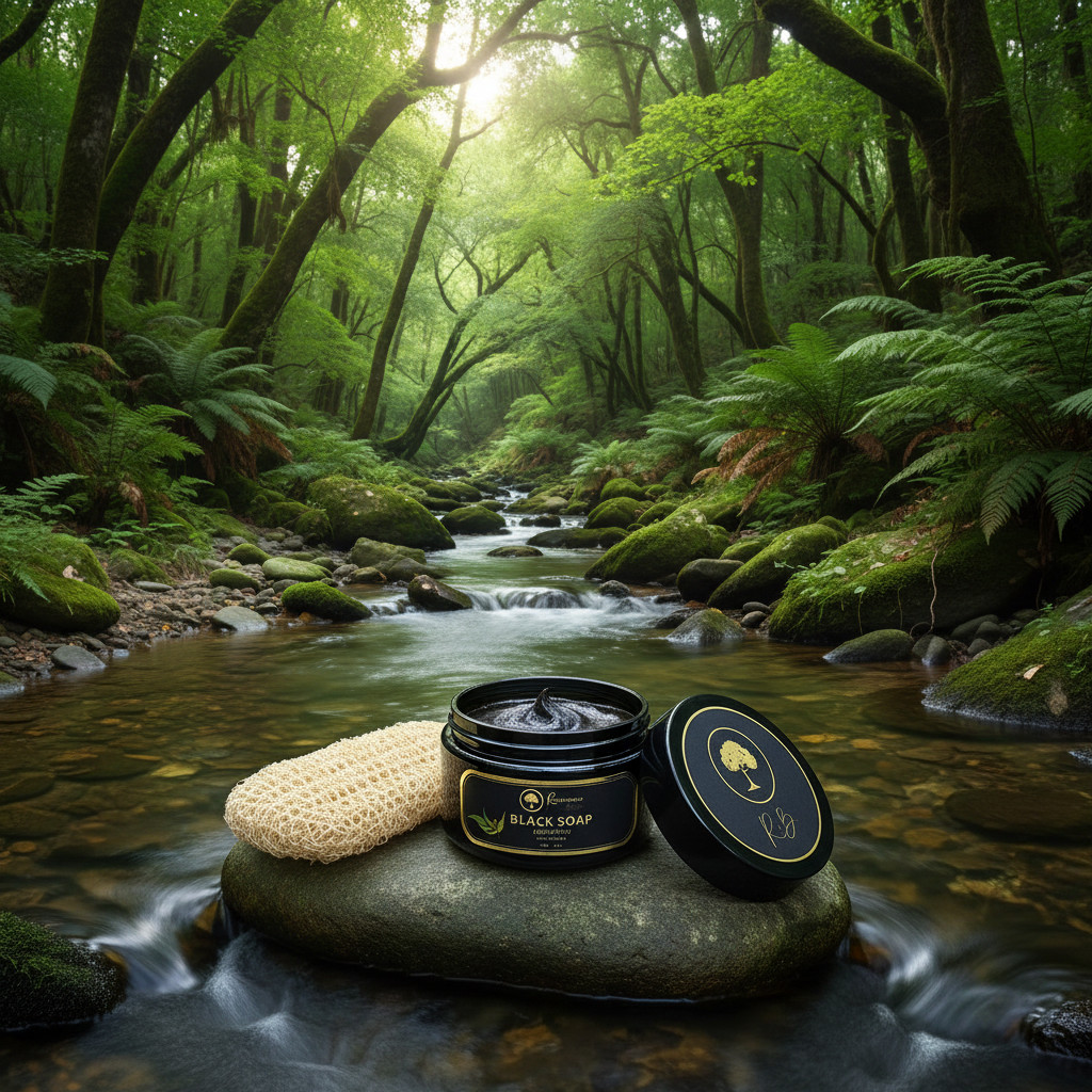 Renaissance de Beaute ~ Nila Black Soap for Deep Purification for a Hammam Glow