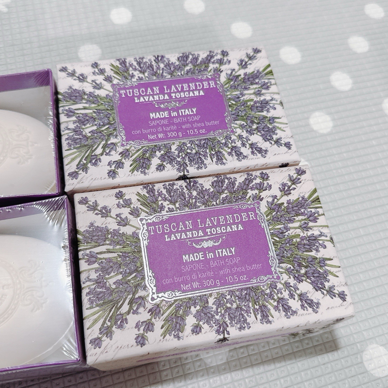 2 pcs SAPONERIE MARIO FISSI SRL 10.5 OZ Bar Soap: Tuscan Lavender Box Sealed