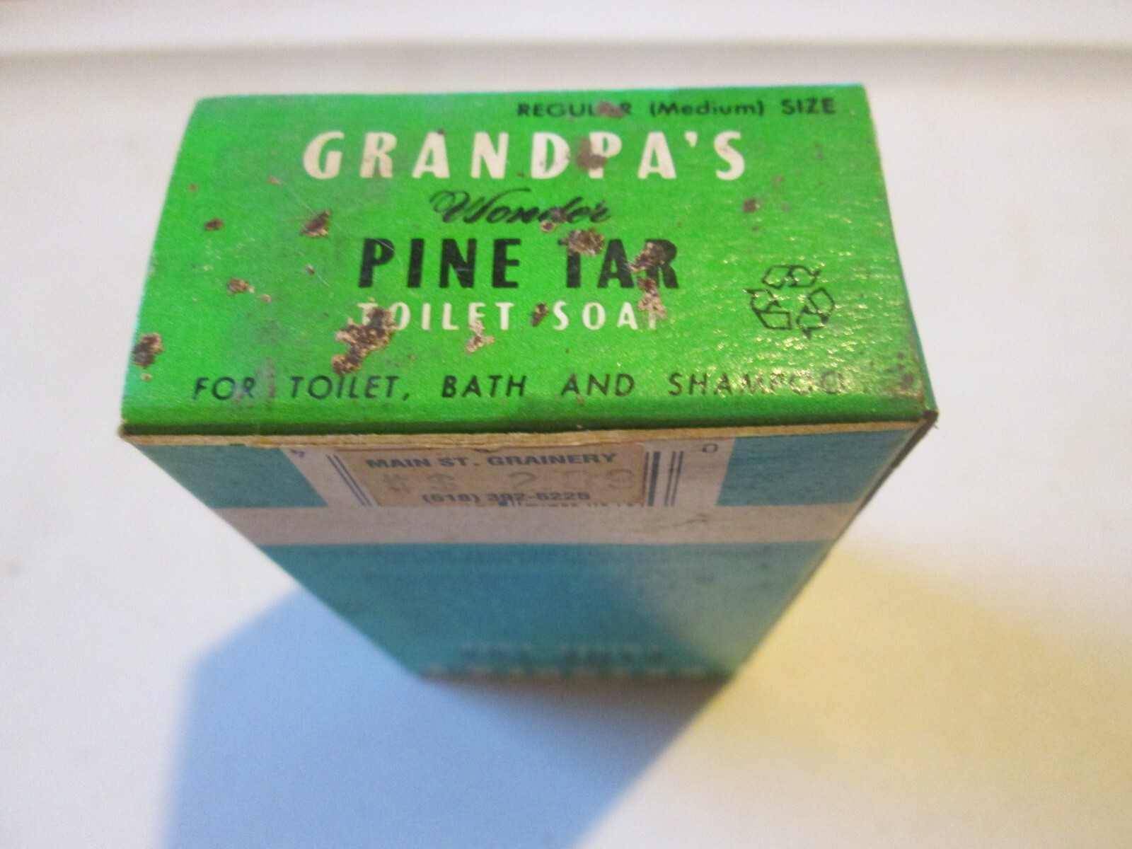 VINTAGE NOS Grandpa’s Wonder Pine Tar Toilet Soap 3.25 Oz Vintage NIP