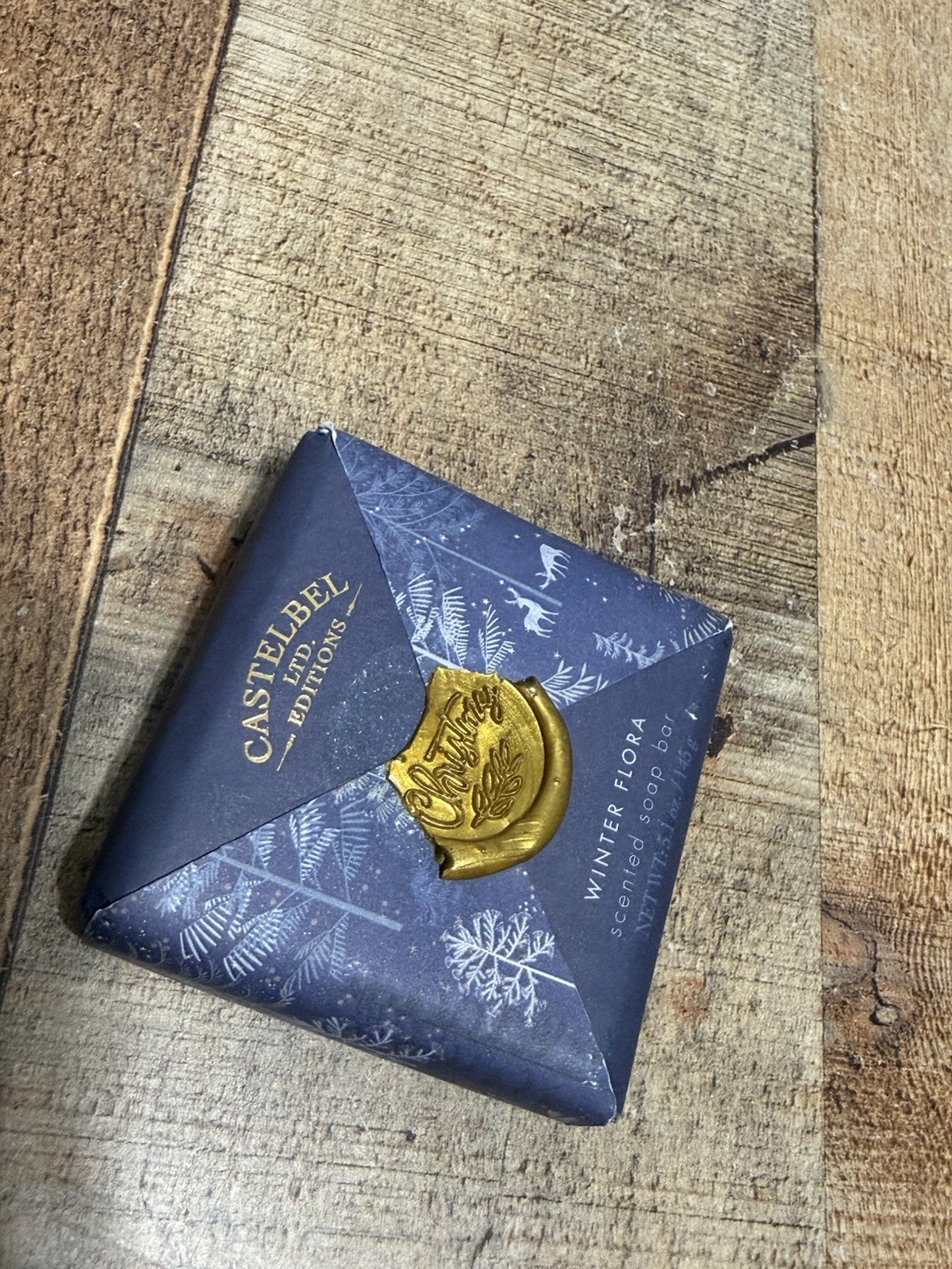 World Market exclusive Castelbel Luxe Seal Bar Soap winter flora New – wax seal