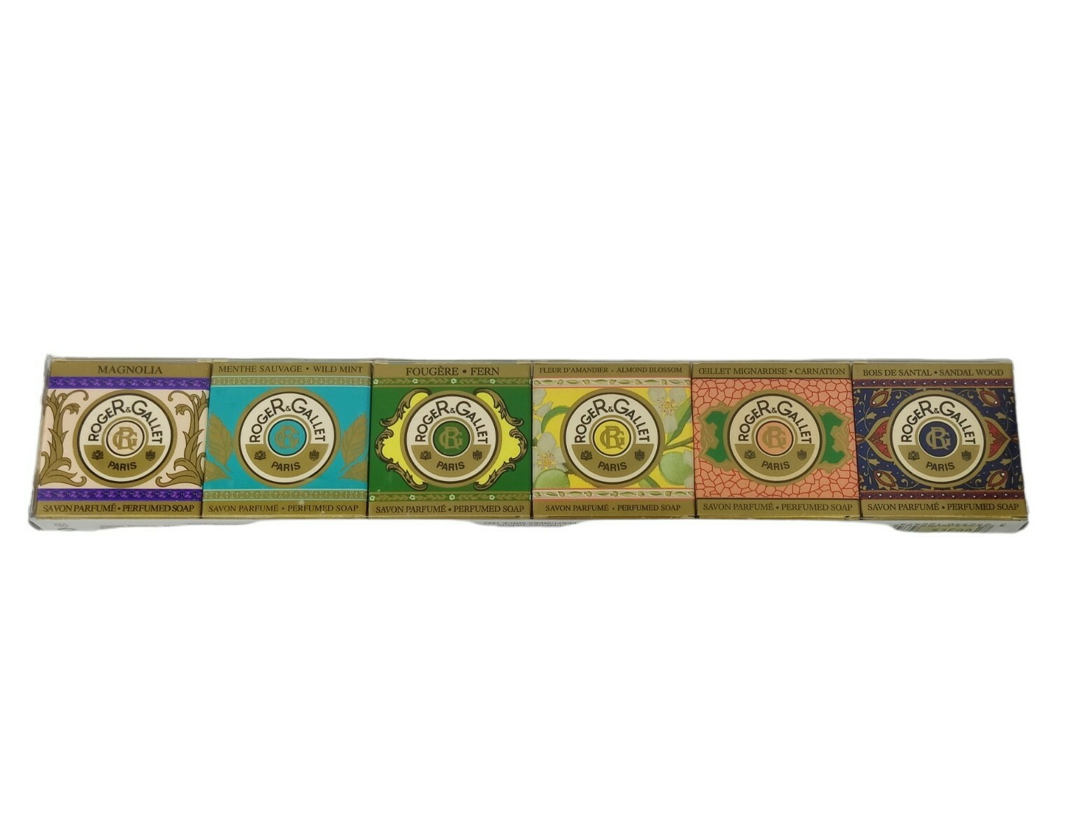 Vintage Roger & Gallet Paris France Set Of 6 Guest Soaps .9 Oz Each