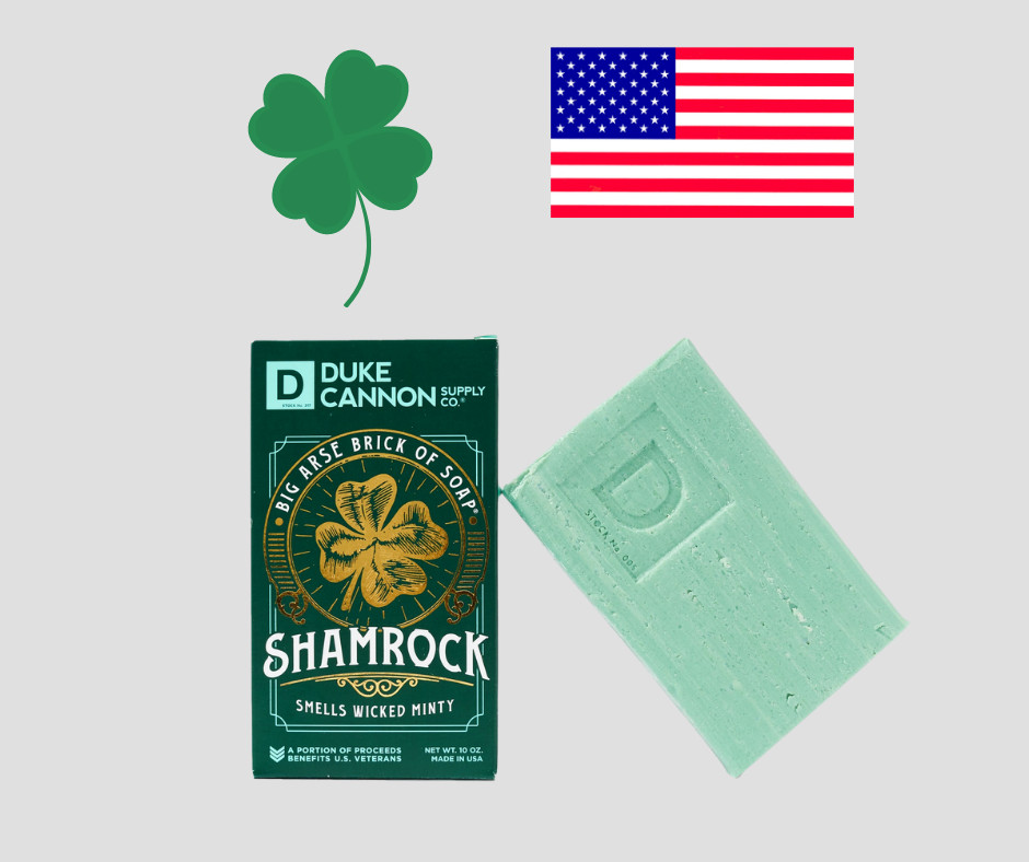 Duke Cannon Big Ass Brick Of Soap Superior + Shamrock Minty Benefits Vets Lot 2