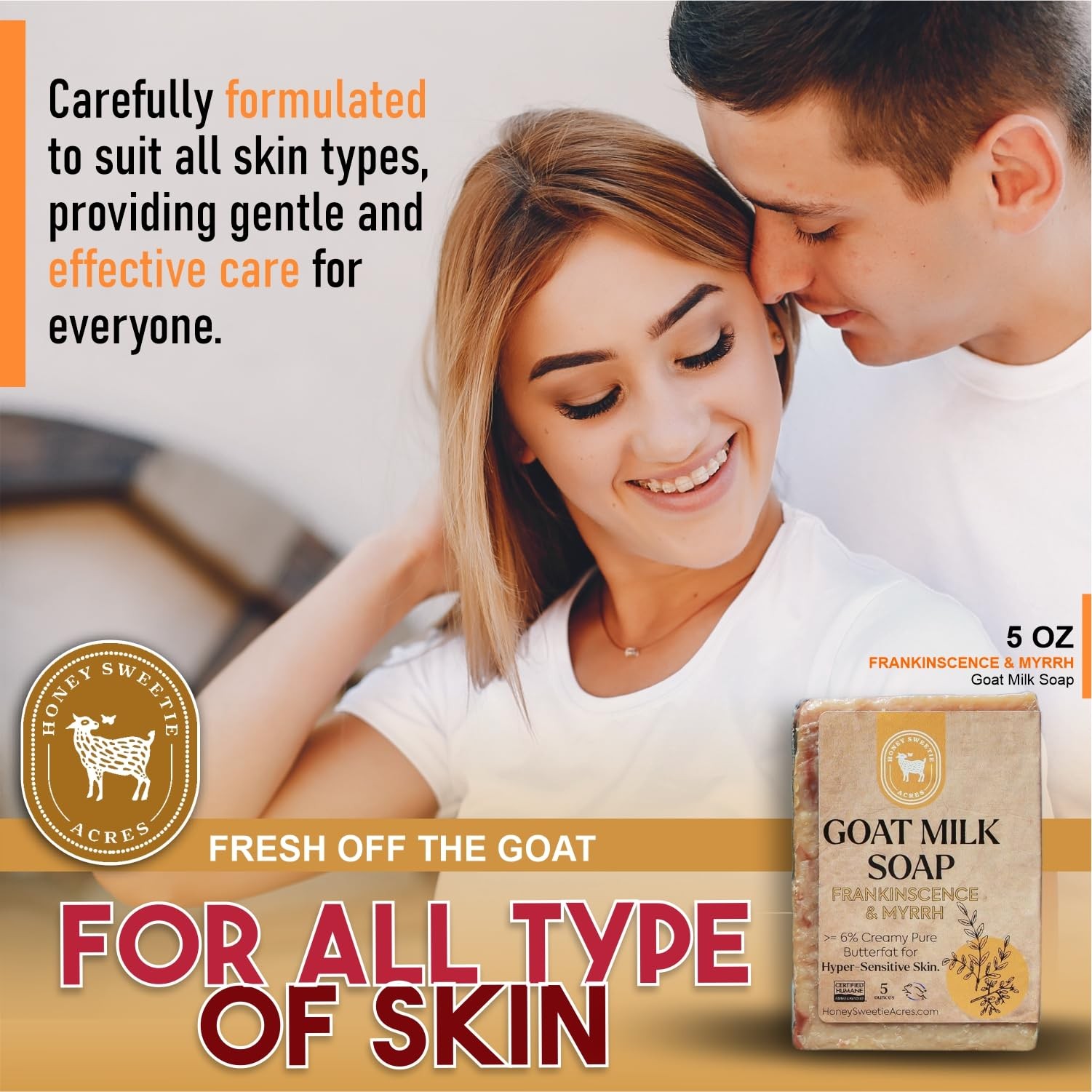 Frankincense Goat Milk Soap, 5 oz Bar