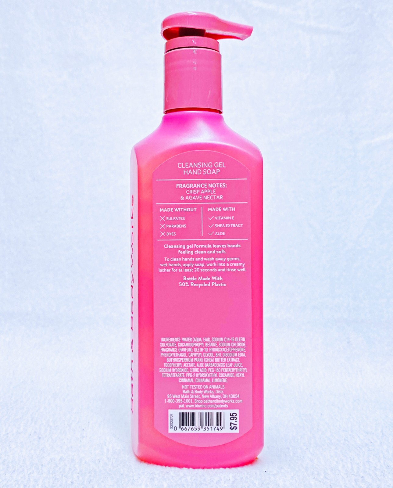 2 Bath & Body Works APPLE Cleansing Gel Hand Soap 8.0 oz