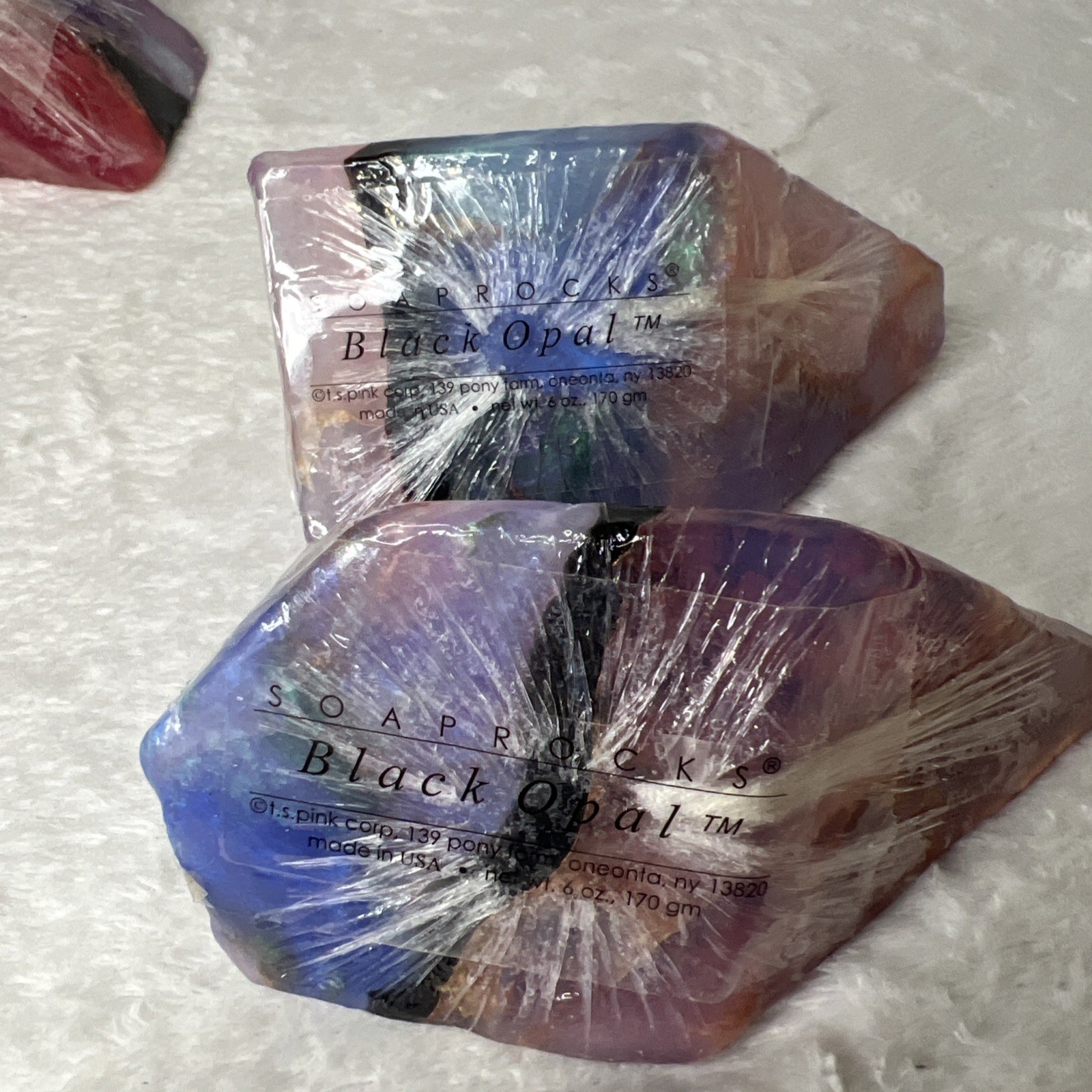 Lot 4 New T S Pink Soaprocks Black Fire Opal Azurite Malachite