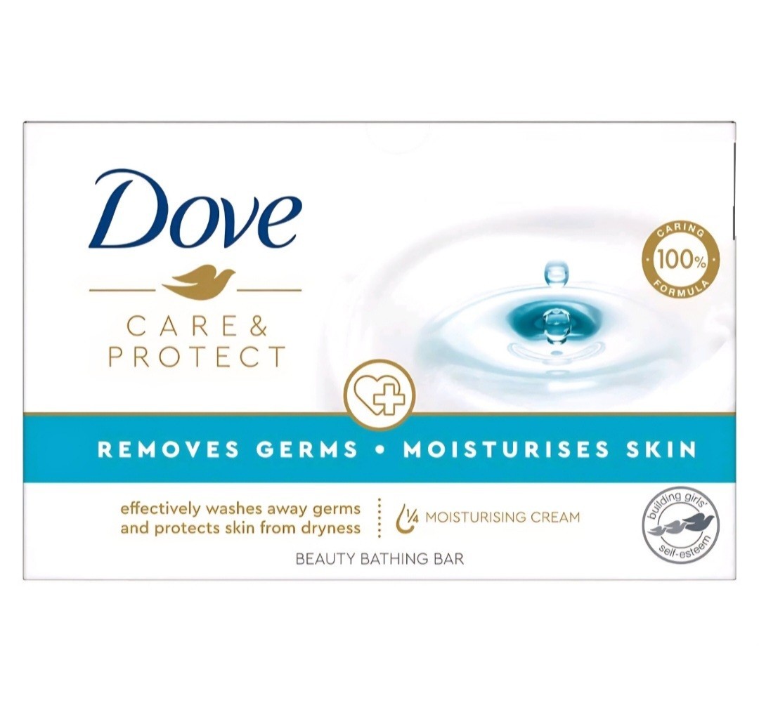 § DOVE (1) 3.52 Oz. (100g) Bar 🩵🫧 ●CARE & PROTECT● 🩵🫧 Beauty Bar Soap 🫧.
