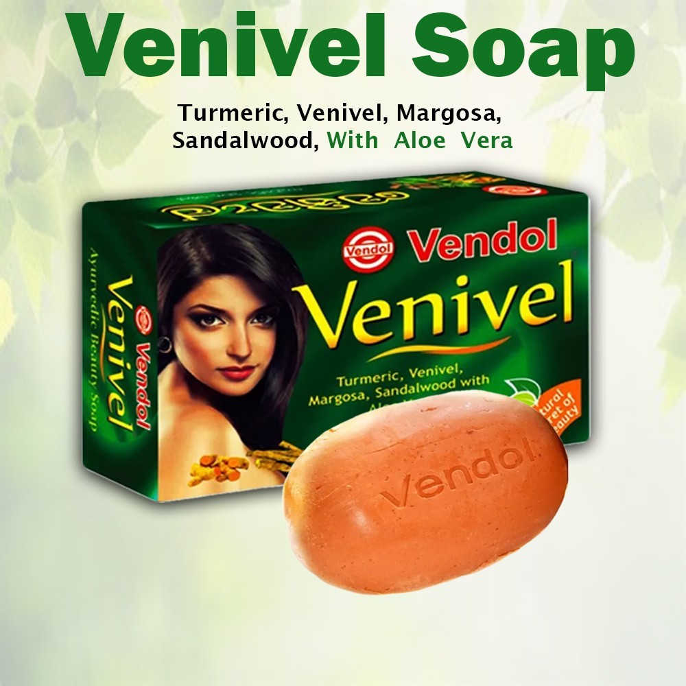 Vendol Venivel Herbal Ayurvedic Beauty Soap Turmeric Margosa Soap FREE SHIPPING