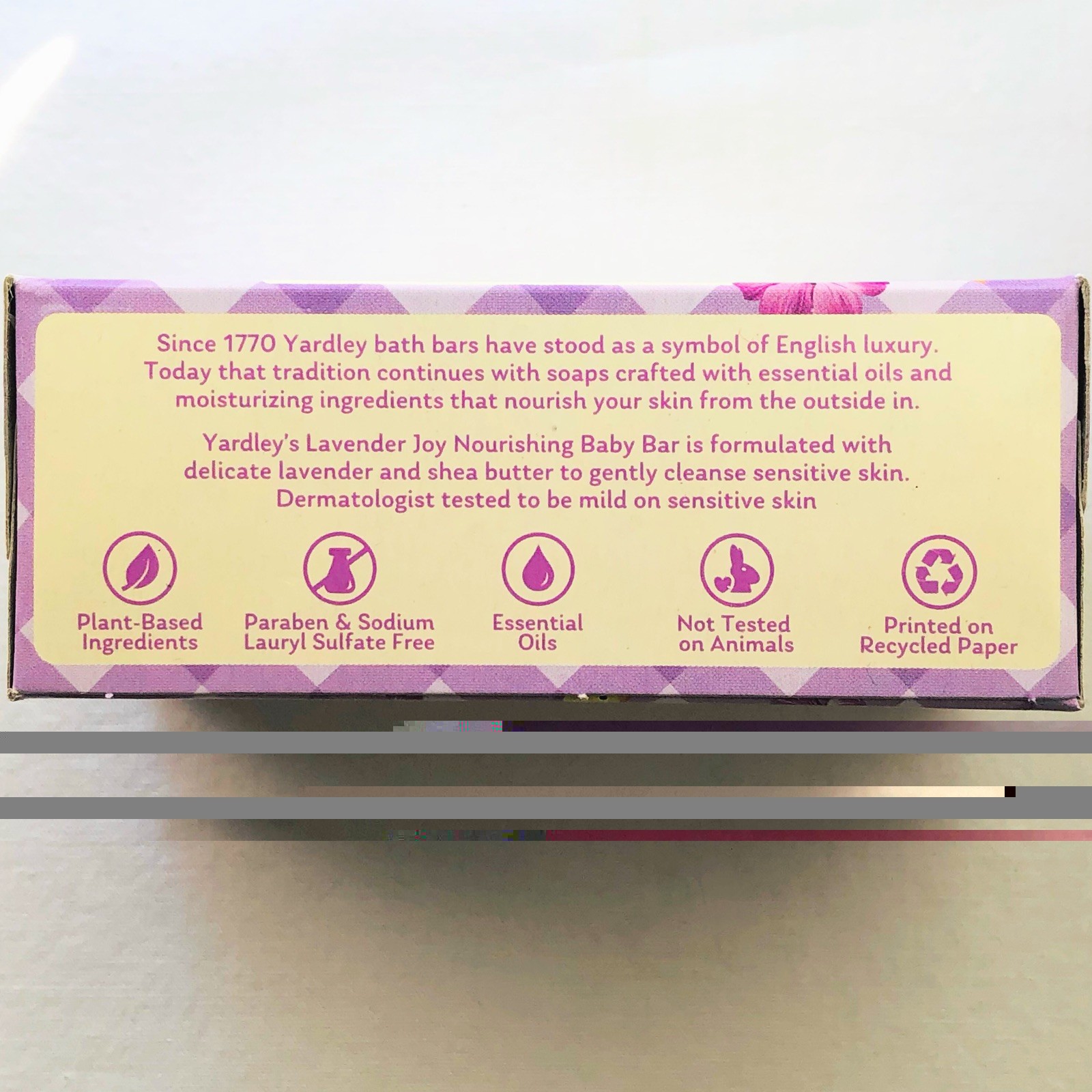 3 Yardley London Lavender Joy Soap Nourishing Baby Bars 4 oz