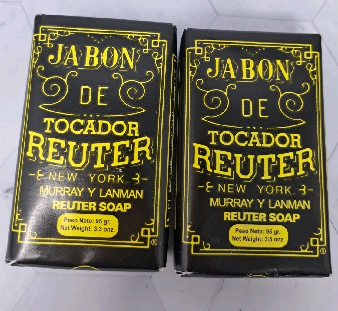 Jabon De Tocador Reuter NY Murray Lanman Soap Bars – 2 – 3.3 Oz Bars