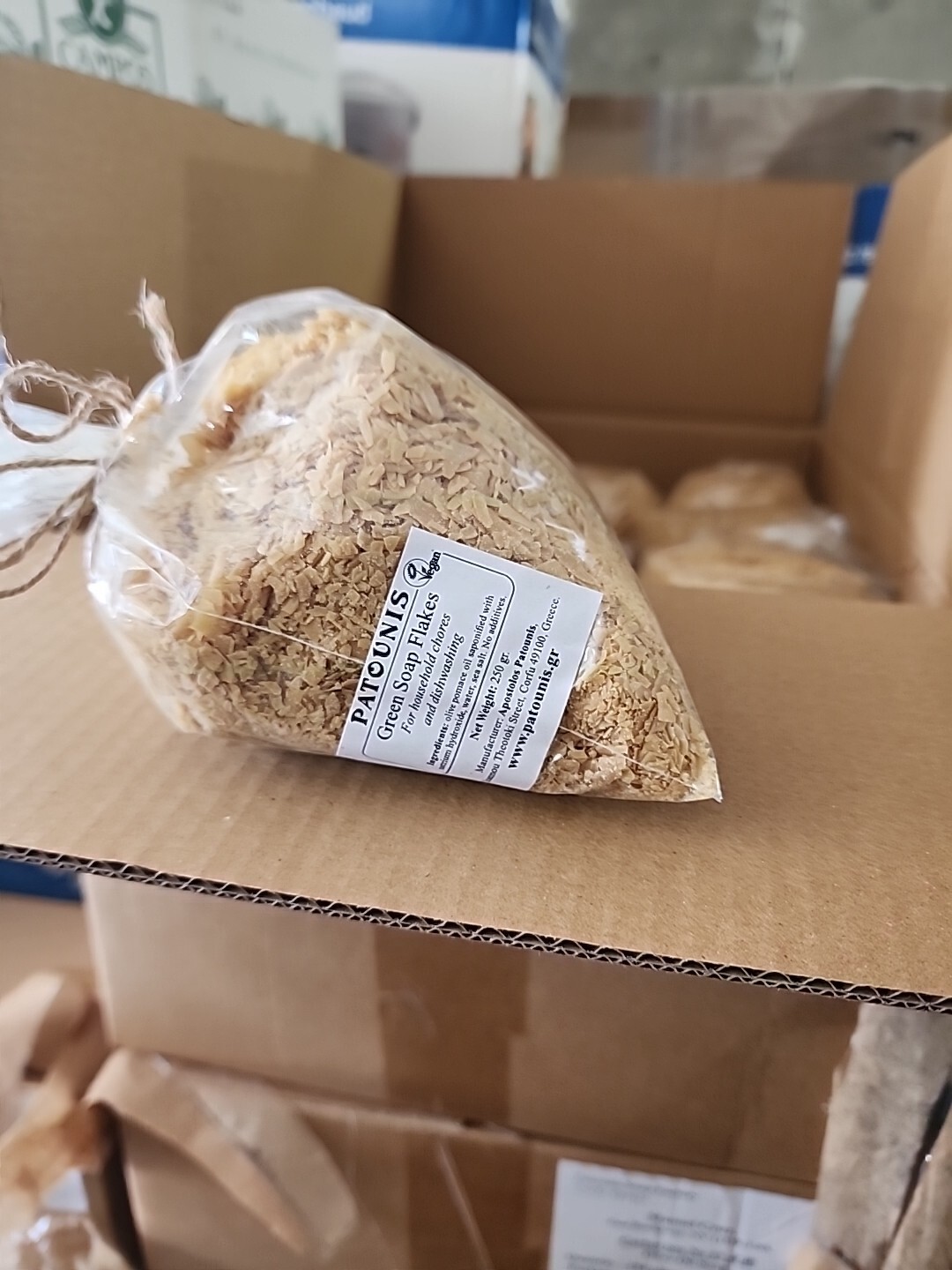 Patounis Green Olive Soap Flakes 250g