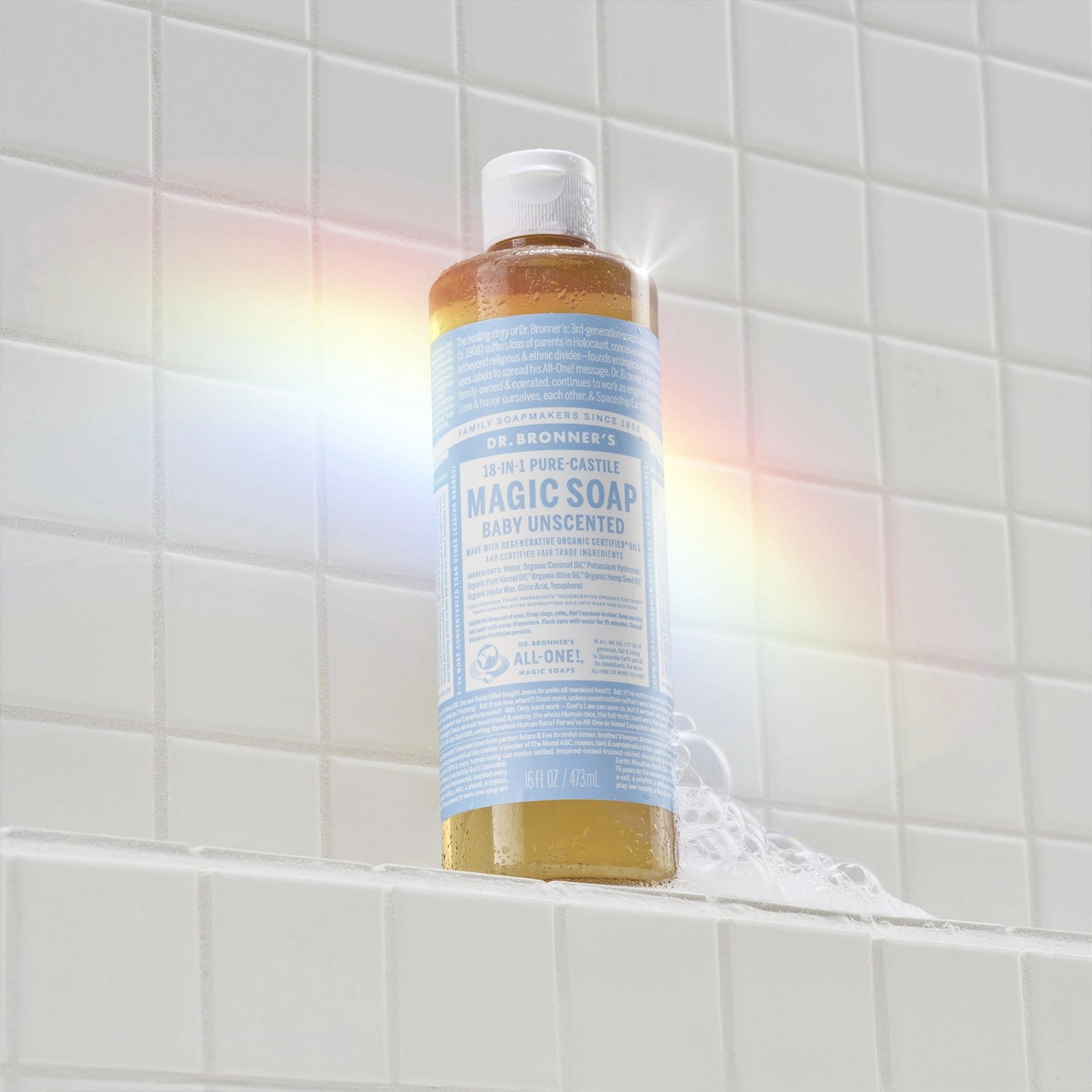 Magic Soap – Baby Unscented – Pure-Castile Liquid Soap – 16 fl oz