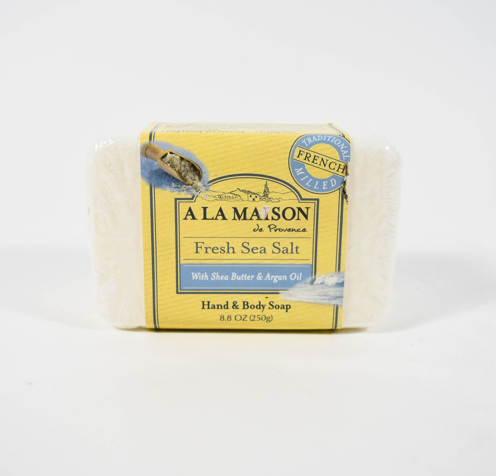 2 bars A La Maison Fresh SEA SALT Hand & Body Soap 8.8 oz